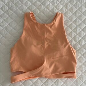 ATHLETA brand Peach Sleeveless Crop Top
